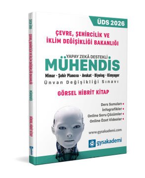 Çevre, Şehircilik ve İklim Değişikliği Bakanlığı Mühendis ÜDS Yapay Zeka Destekli Hibrit Kitap gysakademi