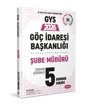 Data Yayınları Göç İdaresi Başkanlığı Şube Müürlüğü GYTamamı Çözümlü 5 Deneme Sınavı