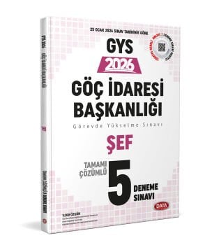 Data Yayınları Göç İdaresi Başkanlığı Şef GYTamamı Çözümlü 5 Deneme Sınavı