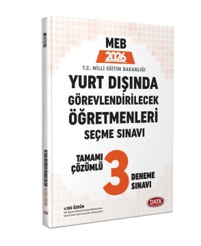 2025 MEB Yurt Dışında Görevlendirilecek Öğretmenleri Seçme Sınavı Tamamı Çözümlü 3 Deneme Sınavı