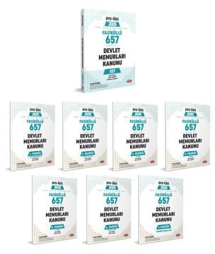 Fasiküllü 657 Sayılı Devlet Memurları Kanunu Set (Konu Özetli Sorular 7 Fasikül)