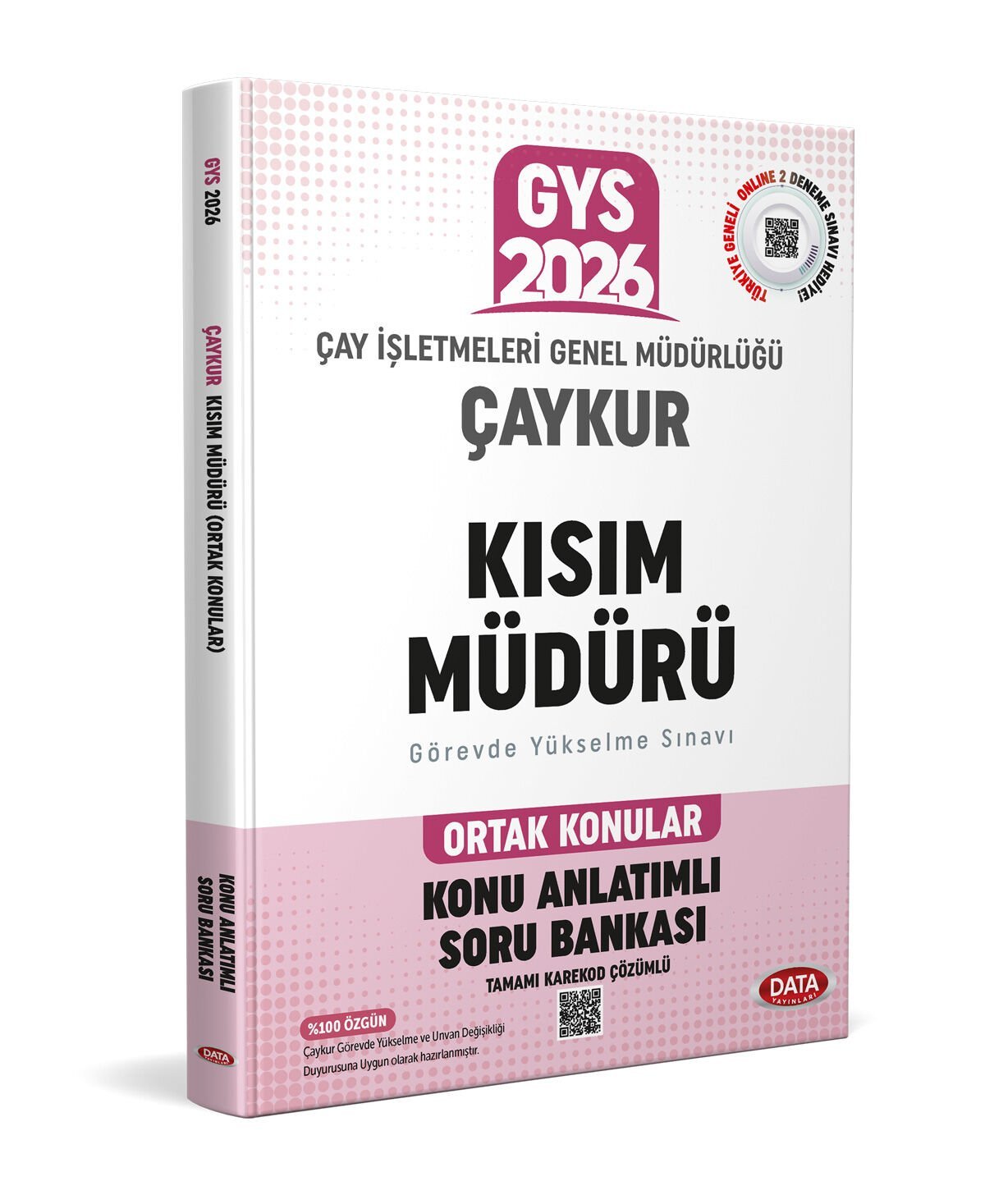 Çay İşletmeleri Genel Müdürlüğü (ÇAYKUR) Kısım Müdürü Ortak Konular Konu Anlatımlı Soru Bankası