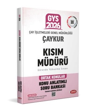Çay İşletmeleri Genel Müdürlüğü (ÇAYKUR) Kısım Müdürü Ortak Konular Konu Anlatımlı Soru Bankası