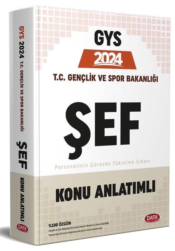 T.C. Gençlik ve Spor Bakanlığı Şef GYS Konu Anlatımlı