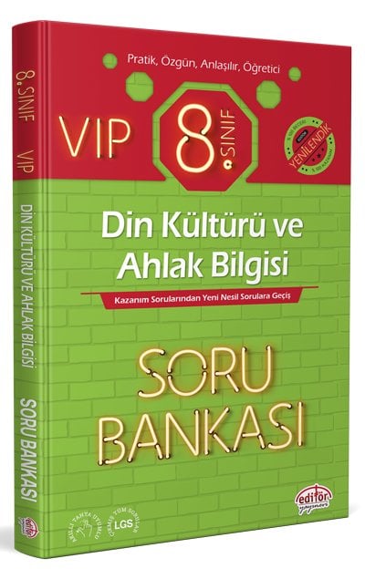 8. Sınıf VIP Din Kültürü ve Ahlak Bilgisi Soru Bankası