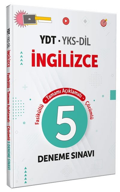 İngilizce YDT YKS-DİL Tamamı Çözümlü 5 Fasikül Deneme
