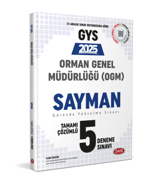 Orman Genel Müdürlüğü Sayman Görevde Yükselme Sınavı Tamamı Çözümlü 5 Deneme