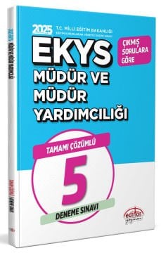 2025 MEB EKYS Müdür ve Müdür Yardımcılığı Tamamı Çözümlü 5 Deneme Sınavı