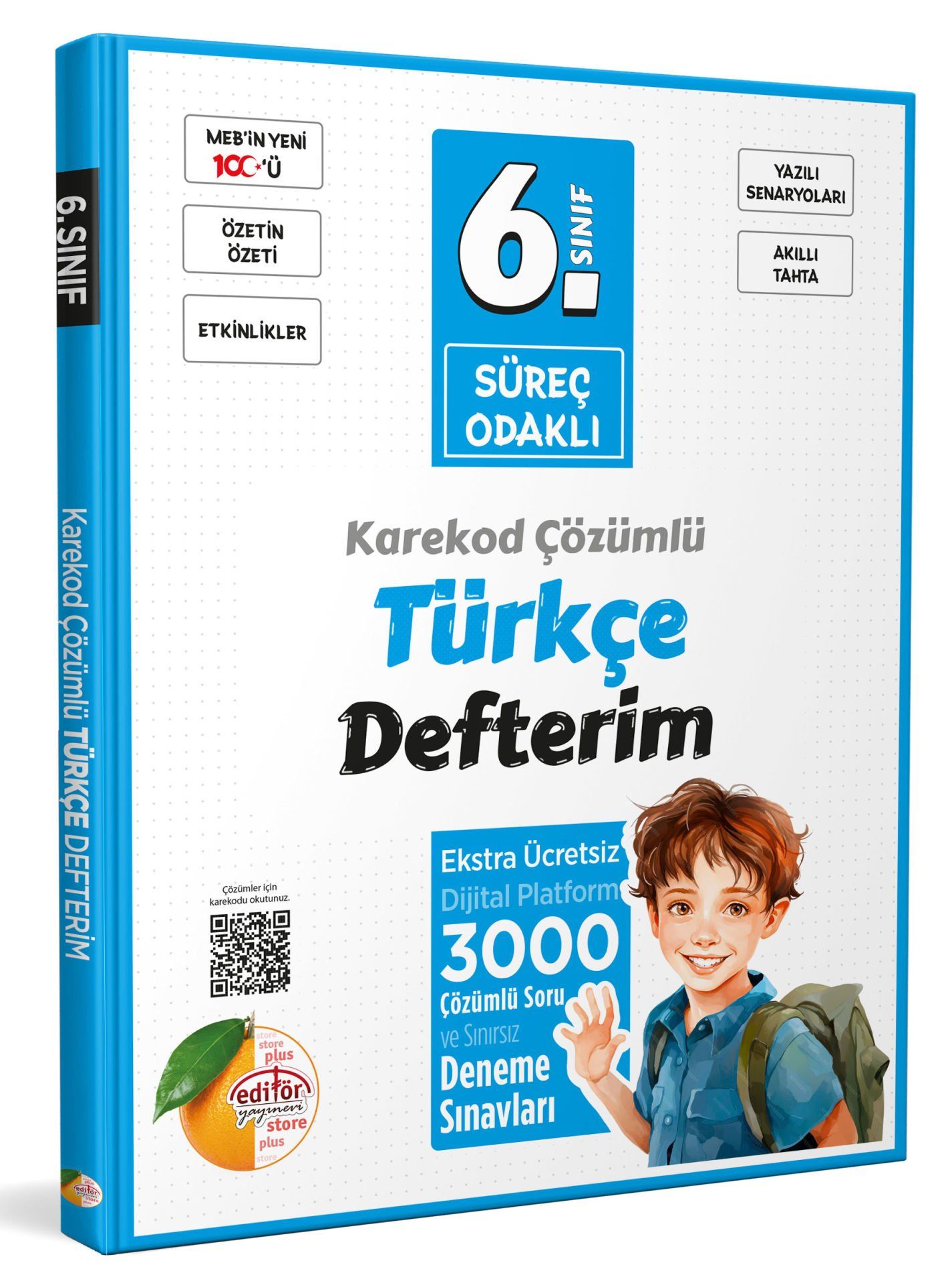 6. Sınıf Süreç Odaklı Türkçe Defterim - Karekod Çözümlü