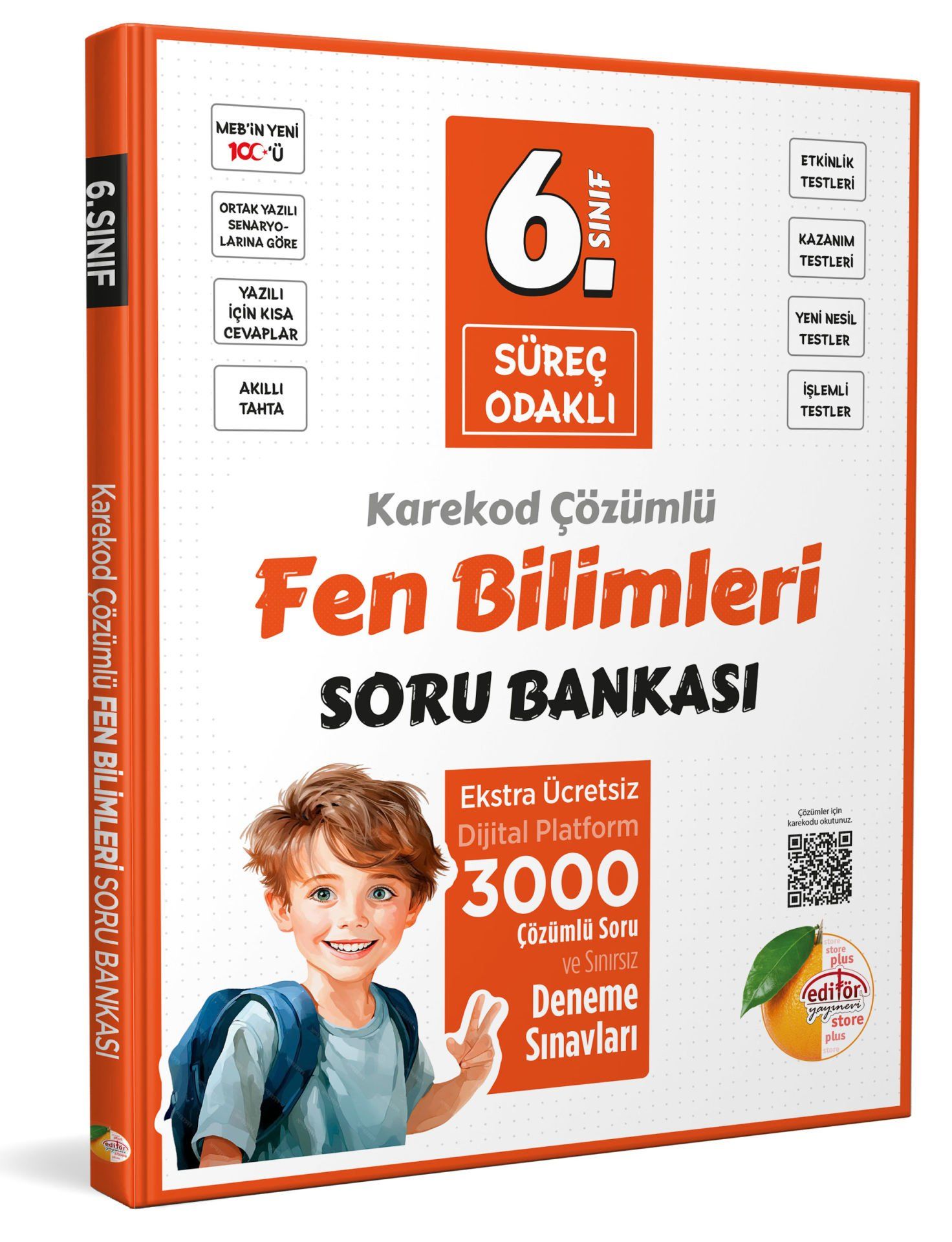 6. Sınıf Süreç Odaklı Fen Bilimleri Soru Bankası- Karekod Çözümlü