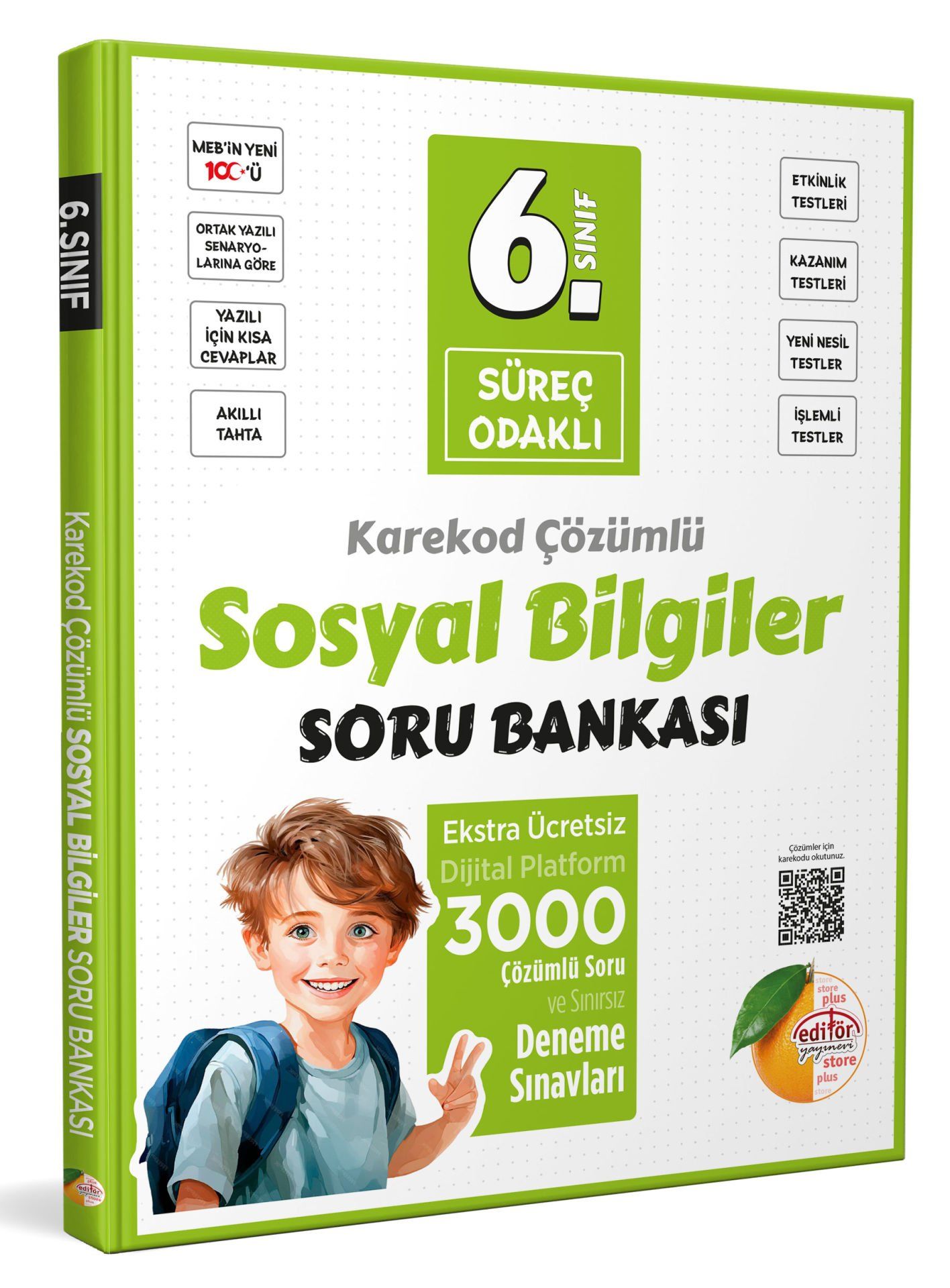 6. Sınıf Süreç Odaklı Sosyal Bilgiler Soru Bankası - Karekod Çözümlü