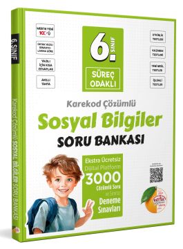 6. Sınıf Süreç Odaklı Sosyal Bilgiler Soru Bankası - Karekod Çözümlü