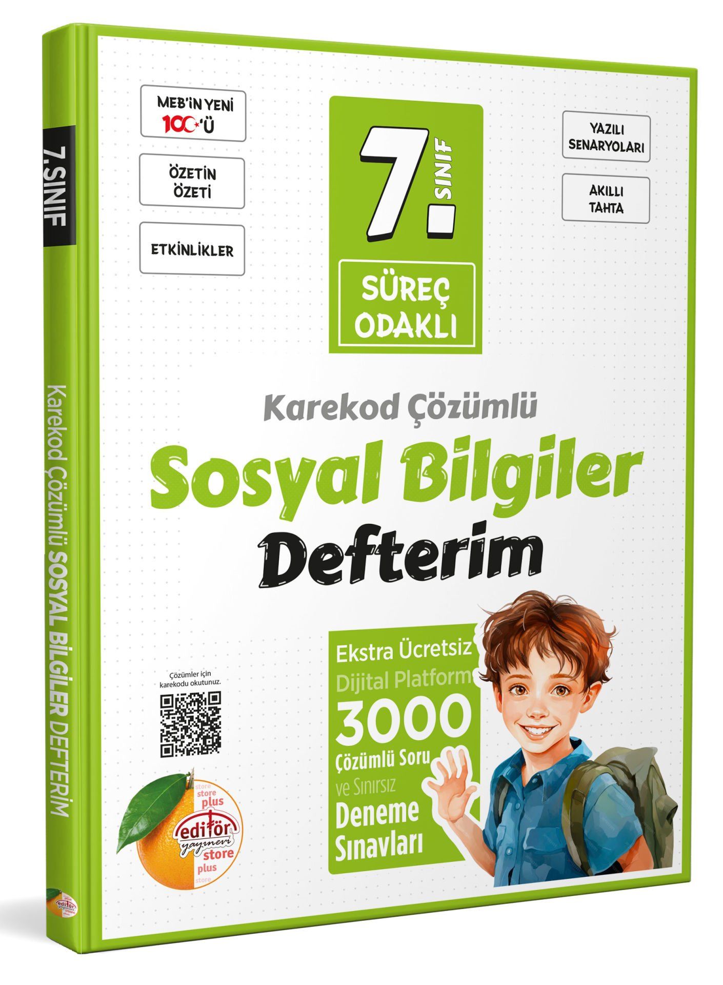 7. Sınıf Süreç Odaklı Sosyal Bilgiler Defterim - Karekod Çözümlü