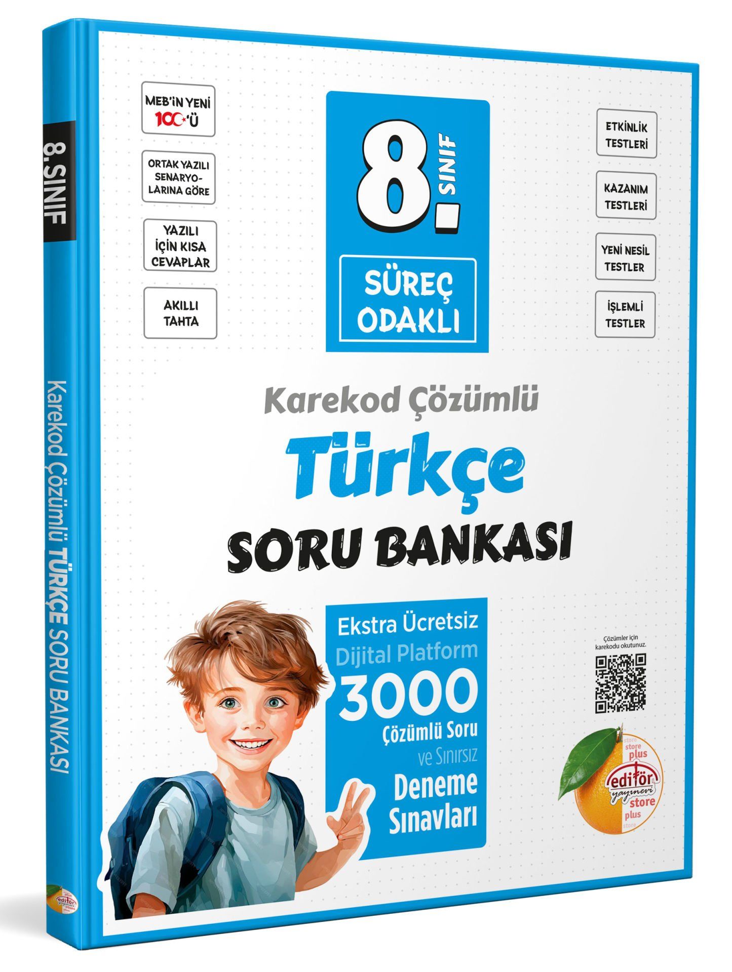 8. Sınıf Süreç Odaklı Türkçe Soru Bankası - Karekod Çözümlü
