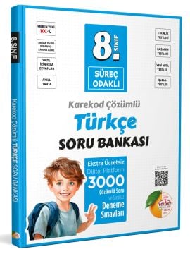 8. Sınıf Süreç Odaklı Türkçe Soru Bankası - Karekod Çözümlü