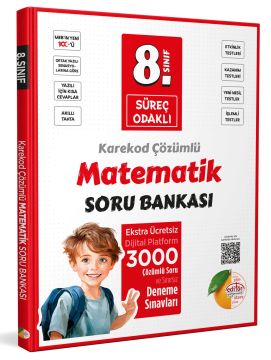 8. Sınıf Süreç Odaklı Matematik Soru Bankası - Karekod Çözümlü