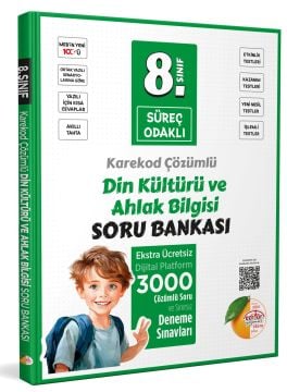 8. Sınıf Süreç Odaklı Din Kültürü ve Ahlak Bilgisi Soru Bankası - Karekod Çözümlü