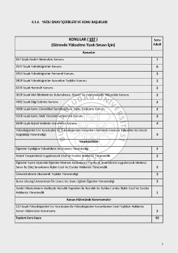 YÖK Üst Kuruluşları ile YÖK Personeli GYS Konu Anlatımlı Bursa Uludağ Üniversitesi
