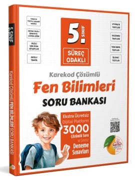 5. Sınıf Süreç Odaklı Fen Bilimleri Soru Bankası - Karekod Çözümlü