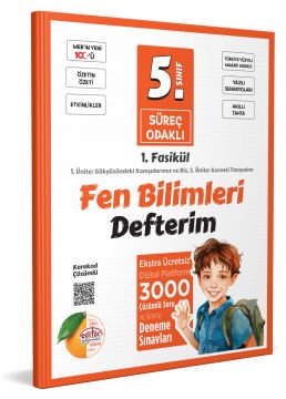 5. Sınıf Süreç Odaklı Fen Bilimleri Defterim (3 Fasikül) - Karekod Çözümlü