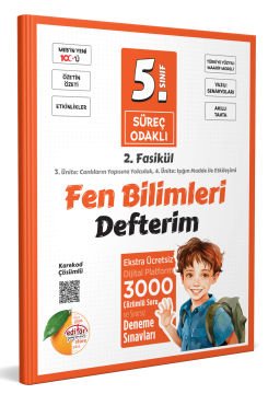 5. Sınıf Süreç Odaklı Fen Bilimleri Defterim (3 Fasikül) - Karekod Çözümlü