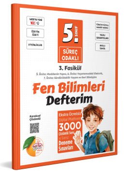 5. Sınıf Süreç Odaklı Fen Bilimleri Defterim (3 Fasikül) - Karekod Çözümlü