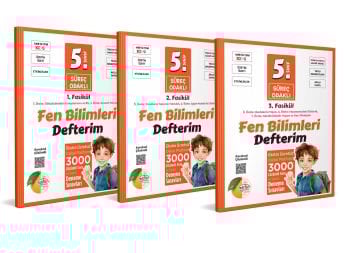 5. Sınıf Süreç Odaklı Fen Bilimleri Defterim (3 Fasikül) - Karekod Çözümlü