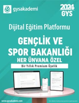 2024 Gençlik ve Spor Bakanlığı Dijital Eğitim Platformu (www.gysakademi.com 1 Yıllık Premium)