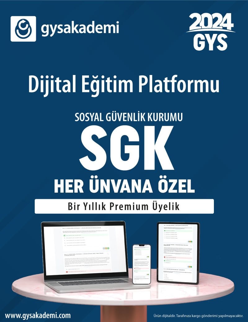 2024 GYS SGK Dijital Eğitim Platformu (www.gysakademi.com 1 Yıllık Premium)