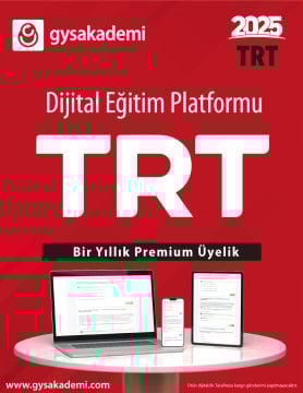 2024 Türkiye Radyo Televizyon Kurumu (TRT) Görevde Yükselme ve Ünvan Değişikliği Sınavı Dijital Eğitim Platformu (www.gysakademi.com 1 Yıllık Premium)