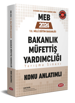 MEB Bakanlık Müfettiş Yardımcılığı Konu Anlatımlı
