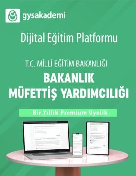 2025 MEB Bakanlık Müfettiş Yardımcılığı Dijital Eğitim Platformu (www.gysakademi.com 1 Yıllık Premium)