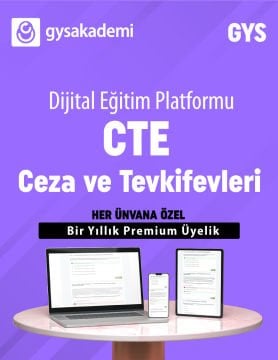 2025 CTE Ceza ve Tevkifevleri Dijital Eğitim Platformu (www.gysakademi.com 1 Yıllık Premium)