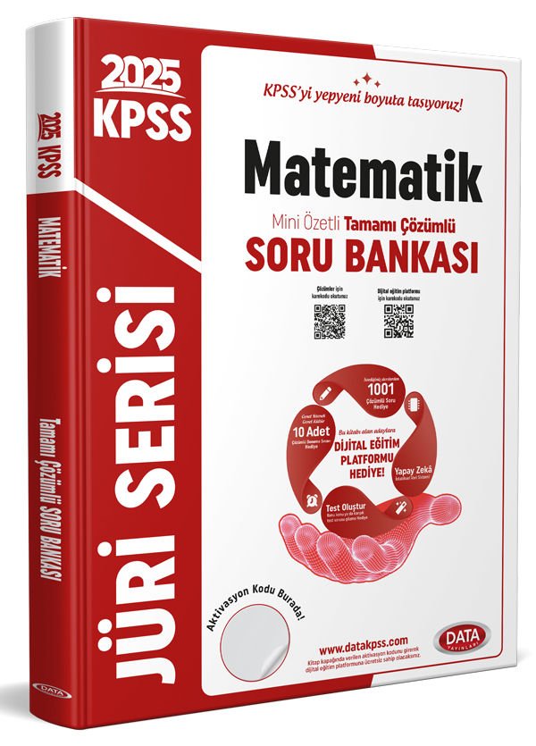 2025 KPSS Jüri Serisi Matematik Mini Özetli Tamamı Çözümlü Soru Bankası + Dijital Eğitim Platformu Hediye