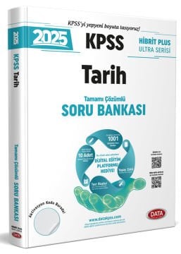 2025 KPSS Hibrit Plus Ultra Serisi Tarih Soru Bankası - Karekod Çözümlü + Dijital Eğitim Platformu Hediye