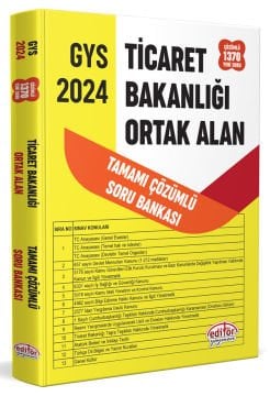 T.C. Ticaret Bakanlığı Tüm Kadrolar İçin Tamamı Çözümlü Ortak Alan Soru Bankası
