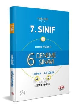7. Sınıf 6 (3+3) Deneme Sınavı Tamamı Çözümlü