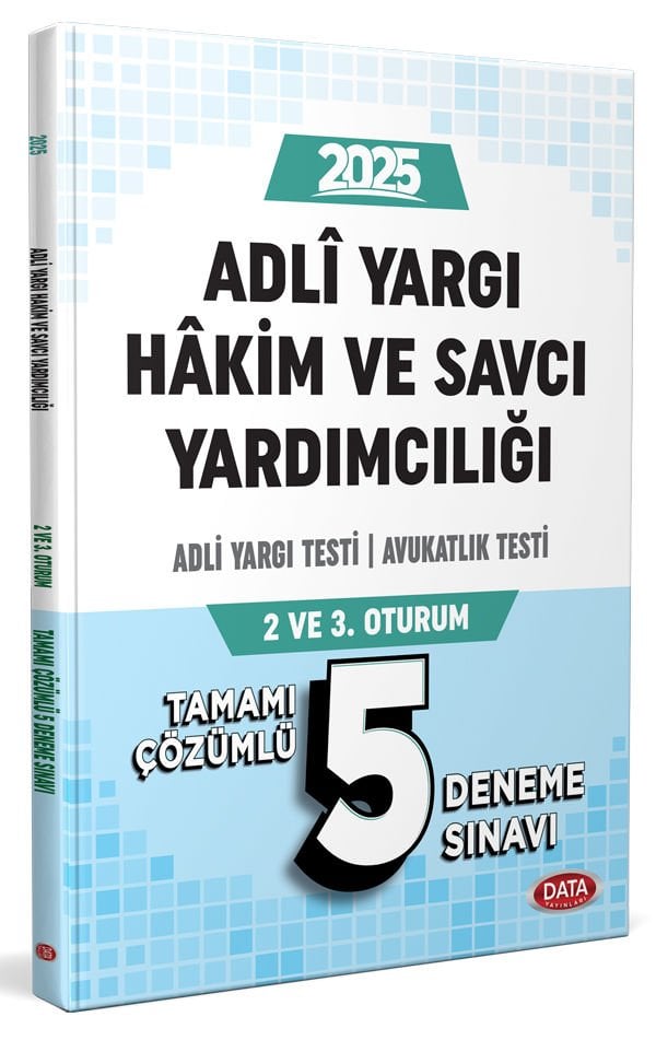 Adli Yargı Hakim ve Savcı Yardımcılığı Adli Yargı - Avukatlık Testi (2. ve 3. Oturum) Tamamı Çözümlü 5 Deneme Sınavı