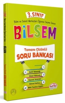 3. Sınıf Bilsem Çözümlü Soru Bankası - Editör Yayınevi