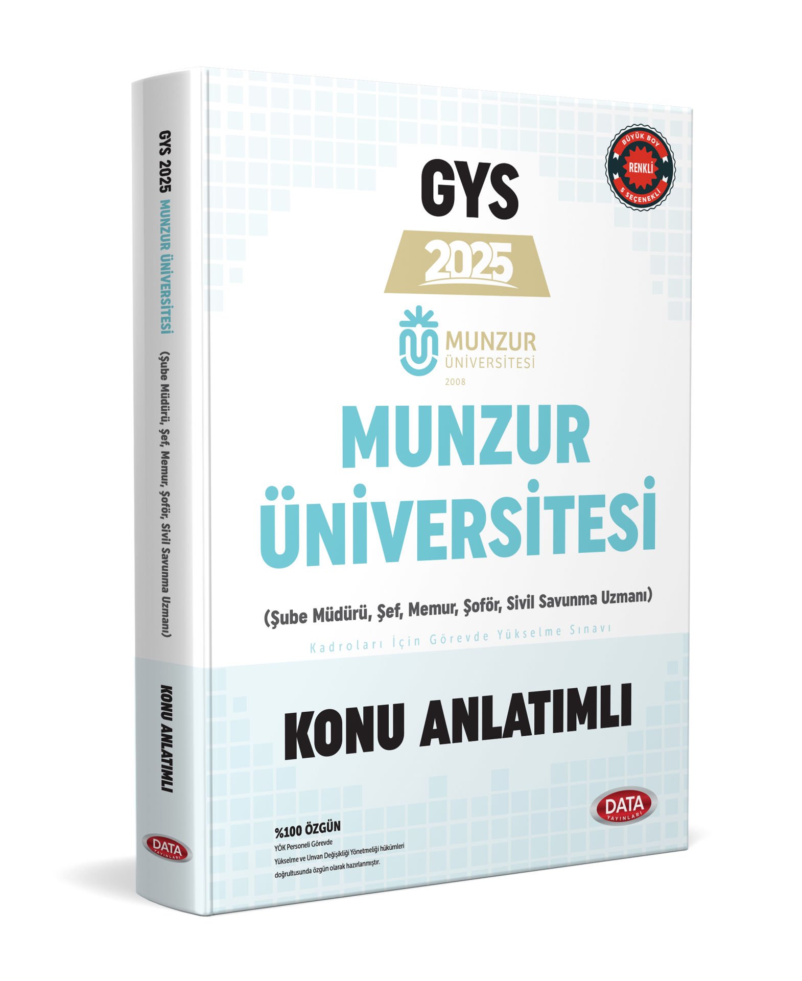 Munzur Üniversitesi (Şube Müdürü, Şef, Memur) GYS Konu Anlatımlı