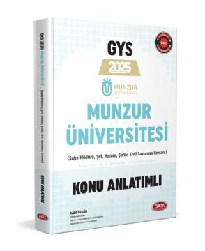 Munzur Üniversitesi (Şube Müdürü, Şef, Memur) GYS Konu Anlatımlı