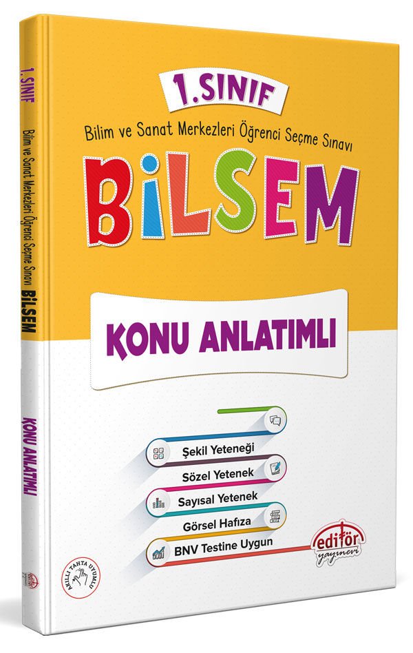 1. Sınıf Bilsem Konu Anlatımlı - Editör Yayınevi